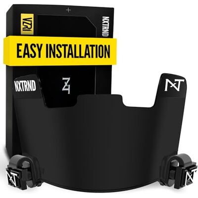 NXT NXTRND Nxtrnd VZR1 Fußballvisier, Flache Linsen-Technologie, passend für Erwachsene und Jugendliche Fußballhelme (schwarz) NXT NXTRND Nxtrnd VZR1 Fußballvisier, Flache Linsen-Technologie, passend für Erwachsene und Jugendliche Fußballhelme (schwarz)