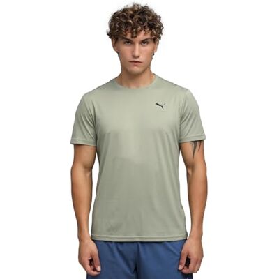 Puma Unisex M Tad Essential Poly Texture Tees, Lux Army, M EU Puma Unisex M Tad Essential Poly Texture Tees, Lux Army, M EU