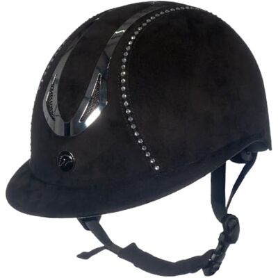 HKM Damen Illusion Diamond Reithelm, Schwarz, 55-57 cm HKM Damen Illusion Diamond Reithelm, Schwarz, 55-57 cm