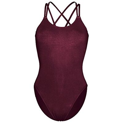 Capezio Double Strap Camisole Leotard, Burgundy, Small Capezio Double Strap Camisole Leotard, Burgundy, Small