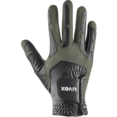 Uvex ventraxion Plus Flexibler Reithandschuh für Damen und Herren exzellenter Grip & strapazierfähig touchscreenfähig 4D-Stretch& Soft-Touch Meterial Black-Olive 7-8 Uvex ventraxion Plus Flexibler Reithandschuh für Damen und Herren exzellenter Grip & strapazierfähig touchscreenfähig 4D-Stretch& Soft-Touch Meterial Black-Olive 7-8