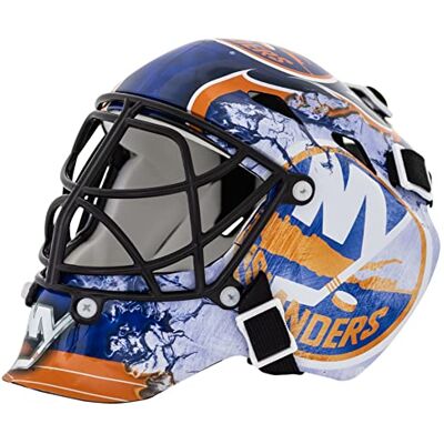 Franklin Sports Eishockey-Sammelartikel Torwart-Helm mini, Design: Logo Einer NHL-Mannschaft, 7784F10, Navy, Einheitsgröße Franklin Sports Eishockey-Sammelartikel Torwart-Helm mini, Design: Logo Einer NHL-Mannschaft, 7784F10, Navy, Einheitsgröße