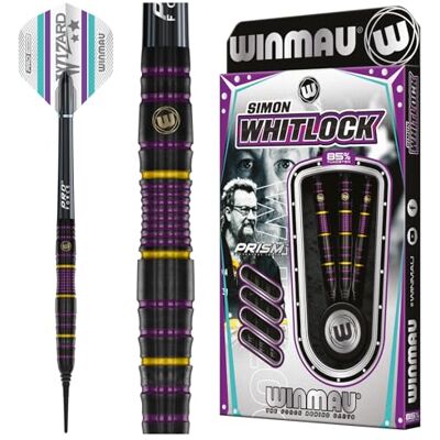 WINMAU Darts Simon Whitlock 85% Pro-Series 18g Fass / 20g Volles Gewicht Weiche Spitze Professionelles Dart-Set mit Dart-Flüge und Dart-Schäften WINMAU Darts Simon Whitlock 85% Pro-Series 18g Fass / 20g Volles Gewicht Weiche Spitze Professionelles Dart-Set mit Dart-Flüge und Dart-Schäften