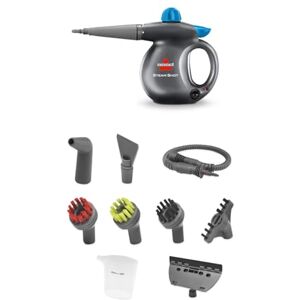 Bissell Steam Shot, tragbarer Dampfreiniger mit 10 Zubehörteilen, tragbarer Mehrzweck-Dampfreiniger, für Arbeitsplatten, Fliesen, Fugen, Küche, Badezimmer, Fenster, 4267N Bissell Steam Shot, tragbarer Dampfreiniger mit 10 Zubehörteilen, tragbarer Mehrzweck-Dampfreiniger, für Arbeitsplatten, Fliesen, Fugen, Küche, Badezimmer, Fenster, 4267N