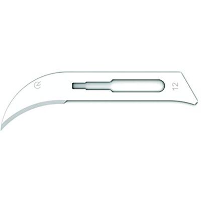 GIMA Sterile Einwegklinge, aus Kohlenstoffstahl, Nr. 12, 100-er-Pack, 27002 GIMA Sterile Einwegklinge, aus Kohlenstoffstahl, Nr. 12, 100-er-Pack, 27002
