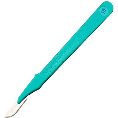 GIMA Sterile Einweg-Skalpelle, mit Sicherheitsabdeckung, Nr. 10, 10er-Pack, 27040 GIMA Sterile Einweg-Skalpelle, mit Sicherheitsabdeckung, Nr. 10, 10er-Pack, 27040