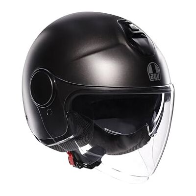 AGV ETERES E2206, Motorrad Jet-Helmet, Unisex, Matt Asfalto Grey, L AGV ETERES E2206, Motorrad Jet-Helmet, Unisex, Matt Asfalto Grey, L