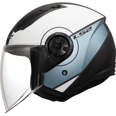 LS2 , Jet Motorradhelm AIRFLOW II COVER Grey Blue, XS LS2 , Jet Motorradhelm AIRFLOW II COVER Grey Blue, XS