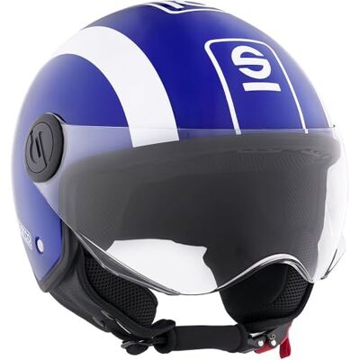 Sparco Demi-jet Helm Blau/Weiß - Helm Sparco Demi-jet Helm Blau/Weiß - Helm