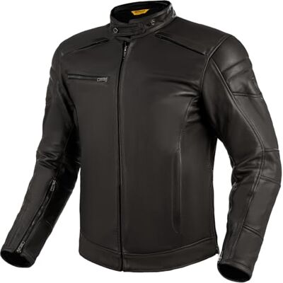 SHIMA Blake Motorrad Jacke Herren mit Protektoren Leder Sommer Schutzjacke Stadt SHIMA Blake Motorrad Jacke Herren mit Protektoren Leder Sommer Schutzjacke Stadt