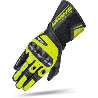 SHIMA STR-2 Motorradhandschuhe für Männer Touchscreen Sommer Sport Leder belüftet Biker Handschuhe mit Haupt-Protektor, Palm und Finger Schieberegler, verstärkte Handfläche (Fluo Vent, XL) SHIMA STR-2 Motorradhandschuhe für Männer Touchscreen Sommer Sport Leder belüftet Biker Handschuhe mit Haupt-Protektor, Palm und Finger Schieberegler, verstärkte Handfläche (Fluo Vent, XL)