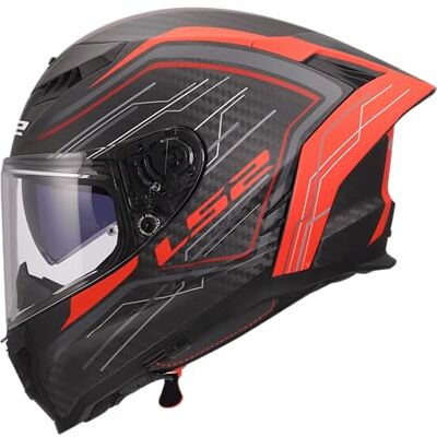LS2 , Integraler Motorradhelm DRAGON SUBIC Red, M LS2 , Integraler Motorradhelm DRAGON SUBIC Red, M