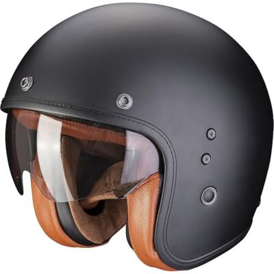 ScorpionEXO Scorpion Belfast Evo Luxe Jethelm, schwarz matt, L (58/59) ScorpionEXO Scorpion Belfast Evo Luxe Jethelm, schwarz matt, L (58/59)