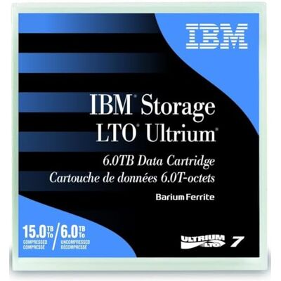 IBM Cartridge LTO Ultrium 7 6/15 TB (BaFe) (B), schwarz, One Size IBM Cartridge LTO Ultrium 7 6/15 TB (BaFe) (B), schwarz, One Size