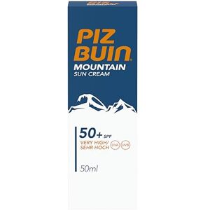 Piz Buin Mountain Sun Cream, Sonnencreme, Sonnenschutz für Wintersport oder Alpinwanderungen, Hoher Schutz vor Sonnenbrand, Kälte und Wind, pflegt die Haut LSF 50 plus, 50 ml Piz Buin Mountain Sun Cream, Sonnencreme, Sonnenschutz für Wintersport oder Alpinwanderungen, Hoher Schutz vor Sonnenbrand, Kälte und Wind, pflegt die Haut LSF 50 plus, 50 ml