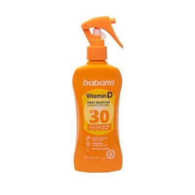 Babaria Sonnenschutz Spray SPF 30 mit Vitamin D Körperpflege Sonnenspray mit Vitamin D als Pflegewirkstoff. Leicht, schnell einziehend, für Körper & Gesicht, 200 ml. Babaria Sonnenschutz Spray SPF 30 mit Vitamin D Körperpflege Sonnenspray mit Vitamin D als Pflegewirkstoff. Leicht, schnell einziehend, für Körper & Gesicht, 200 ml.