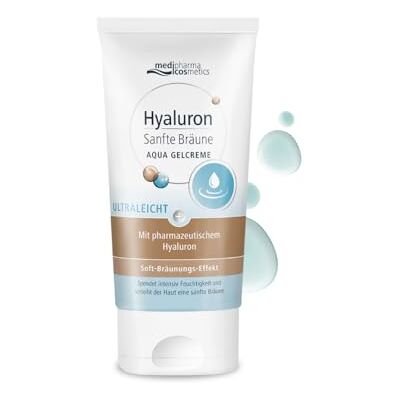 Medipharma Cosmetics Hyaluron Sanfte Bräune Aqua Gelcreme mit ultraleichter Textur und Bräunungseffekt feuchtigkeitsspendend und pflegend 150 ml Medipharma Cosmetics Hyaluron Sanfte Bräune Aqua Gelcreme mit ultraleichter Textur und Bräunungseffekt feuchtigkeitsspendend und pflegend 150 ml