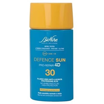 BioNike Defence Sun Sonnenflüssigkeit für das Gesicht, Anti-Glanz, LSF 30, matt, für normale und Mischhaut, mattierende und antioxidative Wirkung, wasserfest, stärkt und repariert die Haut, 50 ml BioNike Defence Sun Sonnenflüssigkeit für das Gesicht, Anti-Glanz, LSF 30, matt, für normale und Mischhaut, mattierende und antioxidative Wirkung, wasserfest, stärkt und repariert die Haut, 50 ml