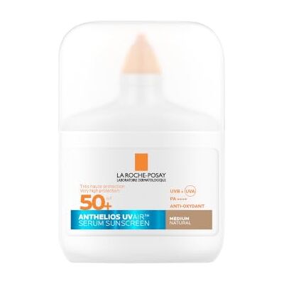 La Roche-Posay La Roche Posay Anthelios UVAIR Serum Sonnenschutz LSF50+ Medium, 50 ml Getöntes Serum Sonnenschutzmittel für alle Hauttypen, angereichert mit Hyaluronsäure, Niacinamid und Vitamin E für hohen La Roche-Posay La Roche Posay Anthelios UVAIR Serum Sonnenschutz LSF50+ Medium, 50 ml Getöntes Serum Sonnenschutzmittel für alle Hauttypen, angereichert mit Hyaluronsäure, Niacinamid und Vitamin E für hohen
