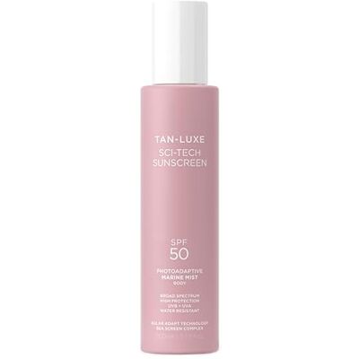 TAN-LUXE Photo-Adaptive Body Mist SPF 50 – Clear Fast-Drying Sunscreen Spray with UVA/UVB Protection, Sea-Screen Complex & Solar Adapt Tech – Water-Resistant, Non-Greasy, 200ml TAN-LUXE Photo-Adaptive Body Mist SPF 50 – Clear Fast-Drying Sunscreen Spray with UVA/UVB Protection, Sea-Screen Complex & Solar Adapt Tech – Water-Resistant, Non-Greasy, 200ml