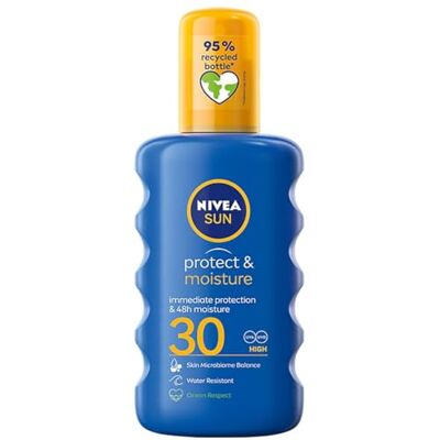 Nivea Sun Feuchtigkeitsspendendes Lotion Spray für SPF 30, 200 ml Nivea Sun Feuchtigkeitsspendendes Lotion Spray für SPF 30, 200 ml