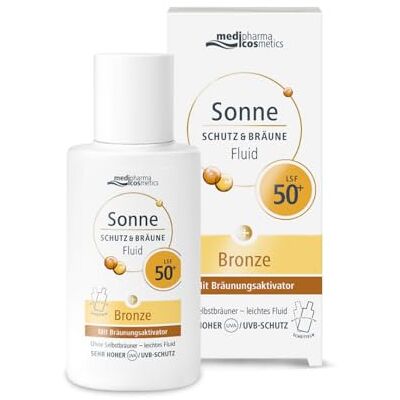 Medipharma Cosmetics Sonne Schutz & Bräune Fluid LSF 50+ mit Bräunungsaktivator Medipharma Cosmetics Sonne Schutz & Bräune Fluid LSF 50+ mit Bräunungsaktivator