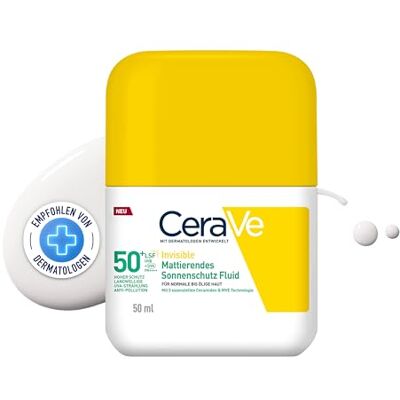 CeraVe Invisible Mattierendes Sonnenschutz Fluid LSF 50+ CeraVe Invisible Mattierendes Sonnenschutz Fluid LSF 50+