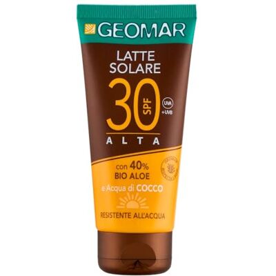 Geomar Sonnenmilch LSF 30, vegane Formel, hergestellt in Italien, 100 ml Geomar Sonnenmilch LSF 30, vegane Formel, hergestellt in Italien, 100 ml