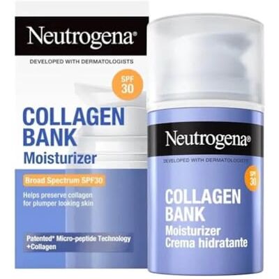 Listerine Neutrogena Collagen Bank Gesichtsfeuchtigkeitscreme SPF30 (1 x 50 ml), kollagenkonservierte Anti-Aging Sonnencreme für straffere Haut, geeignet für Gesicht und Hals Listerine Neutrogena Collagen Bank Gesichtsfeuchtigkeitscreme SPF30 (1 x 50 ml), kollagenkonservierte Anti-Aging Sonnencreme für straffere Haut, geeignet für Gesicht und Hals