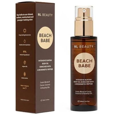 Distillerie des Cévennes NL Beauty Beach Babe 2-in-1 Fast Tan Oil mit veganen Ölen, Salicornia und Peptiden Farbloser Bräunungsbeschleuniger 100ml Distillerie des Cévennes NL Beauty Beach Babe 2-in-1 Fast Tan Oil mit veganen Ölen, Salicornia und Peptiden Farbloser Bräunungsbeschleuniger 100ml
