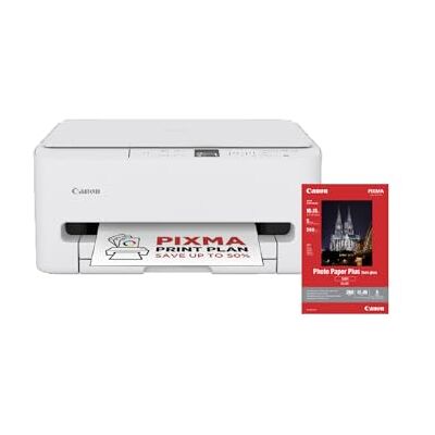 Canon PIXMA TS6550I WLAN-Multifunktionsdrucker mit Papierkassette und Frontbedienung Kabelloses Drucken vom Smartphone leicht gemacht Enthält SG-201 A4-Fotopapier, 5 Blatt Canon PIXMA TS6550I WLAN-Multifunktionsdrucker mit Papierkassette und Frontbedienung Kabelloses Drucken vom Smartphone leicht gemacht Enthält SG-201 A4-Fotopapier, 5 Blatt