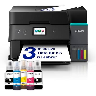 Epson EcoTank ET-4955 A4-Multifunktionsdrucker mit Wi-Fi & AirPrint Tintentank, automatischem Dokumenteneinzug, Duplexdruck, Scannen, Kopieren & Fax, bis zu 3 Jahre Tinte im Lieferumfang enthalten Epson EcoTank ET-4955 A4-Multifunktionsdrucker mit Wi-Fi & AirPrint Tintentank, automatischem Dokumenteneinzug, Duplexdruck, Scannen, Kopieren & Fax, bis zu 3 Jahre Tinte im Lieferumfang enthalten