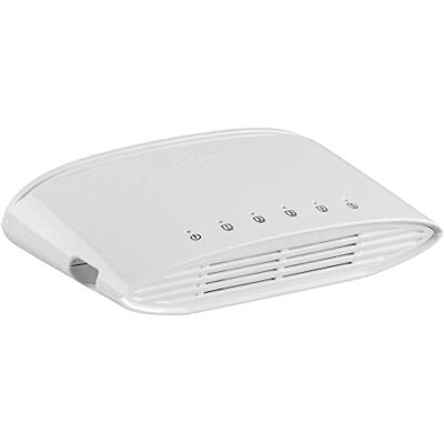 D-Link DGS-1005D 5-Port Gigabit Switch Desktop (10/100/1000 Mbit/s TP (RJ-45) Gigabit Ports, bis zu 2000 Mbit/s pro Port im Full-Duplex-Modus, lüfterlos) D-Link DGS-1005D 5-Port Gigabit Switch Desktop (10/100/1000 Mbit/s TP (RJ-45) Gigabit Ports, bis zu 2000 Mbit/s pro Port im Full-Duplex-Modus, lüfterlos)