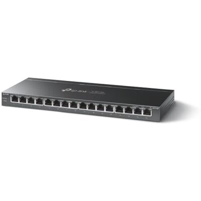 TP-Link TL-SG116P 16-Port Gigabit PoE Switch(120 Watt, IEEE-802.3af/at PoE, lüfterlos, Plug-and-Play, Robustes Metallgehäuse) Schwarz TP-Link TL-SG116P 16-Port Gigabit PoE Switch(120 Watt, IEEE-802.3af/at PoE, lüfterlos, Plug-and-Play, Robustes Metallgehäuse) Schwarz