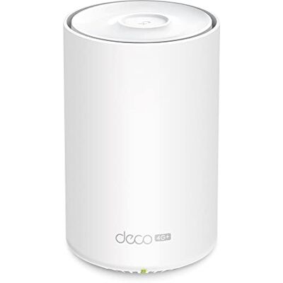 TP-Link Deco X1500-4G LTE WLAN Router, 4G+ Router SIM-Karte, 3 x Gigabit-Ports, Wi-Fi 6 AX1500, Unterstützt Externe Antenne und Deco Mesh, Nur APP verwaltet, Keine Webverwaltungsseite TP-Link Deco X1500-4G LTE WLAN Router, 4G+ Router SIM-Karte, 3 x Gigabit-Ports, Wi-Fi 6 AX1500, Unterstützt Externe Antenne und Deco Mesh, Nur APP verwaltet, Keine Webverwaltungsseite