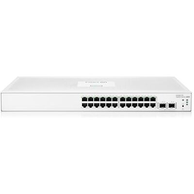 HPE Networking Instant On-Switch-Serie 1830 – Intelligent verwalteter Layer-2-Ethernet-Switch mit 24-Port Gb 24x 1G 2X SFP Lüfterlos EU-Kabel (JL812A#ABB) HPE Networking Instant On-Switch-Serie 1830 – Intelligent verwalteter Layer-2-Ethernet-Switch mit 24-Port Gb 24x 1G 2X SFP Lüfterlos EU-Kabel (JL812A#ABB)