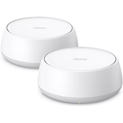 TP-Link Deco BE25 WiFi 7 Mesh WLAN(2 Pack), BE3600 Dual-Band, 2 x 2.5 Gbit/s Port für Jede Einheit, WPA3, 4 Streams, 160 MHz Kanäle, Gästenetzwerk, HomeShield, Empfohlen für Häuser mit 3-4 Zimmern TP-Link Deco BE25 WiFi 7 Mesh WLAN(2 Pack), BE3600 Dual-Band, 2 x 2.5 Gbit/s Port für Jede Einheit, WPA3, 4 Streams, 160 MHz Kanäle, Gästenetzwerk, HomeShield, Empfohlen für Häuser mit 3-4 Zimmern