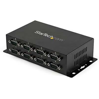 StarTech .com 8 Port USB auf Seriell RS-232 Adapter Hub DIN-Schienen und Wandmontage fähig USB zu RS232 DB9 Konverter StarTech .com 8 Port USB auf Seriell RS-232 Adapter Hub DIN-Schienen und Wandmontage fähig USB zu RS232 DB9 Konverter