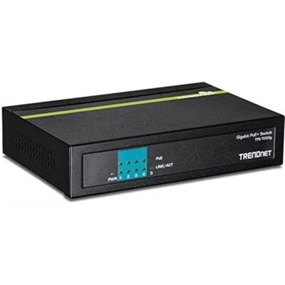 TRENDnet , TPE-TG50g, 5-Port-Gigabit-PoE + Switch-Budget 31 W PoE, 10 Gbit/s Switching-Kapazität, Daten und Strom über Ethernet zu PoE-Zugangspunkten und IP-Kameras TRENDnet , TPE-TG50g, 5-Port-Gigabit-PoE + Switch-Budget 31 W PoE, 10 Gbit/s Switching-Kapazität, Daten und Strom über Ethernet zu PoE-Zugangspunkten und IP-Kameras