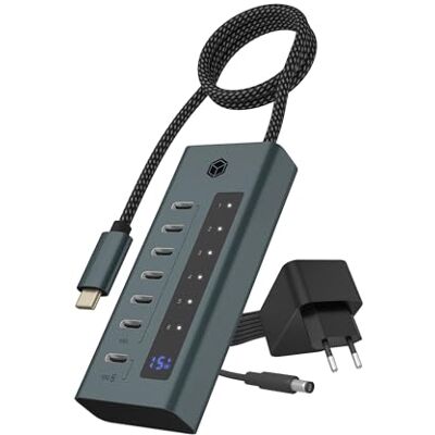 ICY BOX USB 3.2 Gen 2 (3.1 Gen 2) Type-C 10000 Mbit/s, IB-HUB1457-C31 ICY BOX USB 3.2 Gen 2 (3.1 Gen 2) Type-C 10000 Mbit/s, IB-HUB1457-C31