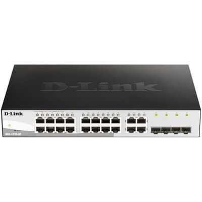 D-Link DGS-1210-20/E 20-Port Gigabit Smart Switch (16 x 10/100/1000 Mbit/s Base-T-Ports und 4 x 100/1000 Mbit/s Combo) Nur EU-Netzkabel D-Link DGS-1210-20/E 20-Port Gigabit Smart Switch (16 x 10/100/1000 Mbit/s Base-T-Ports und 4 x 100/1000 Mbit/s Combo) Nur EU-Netzkabel