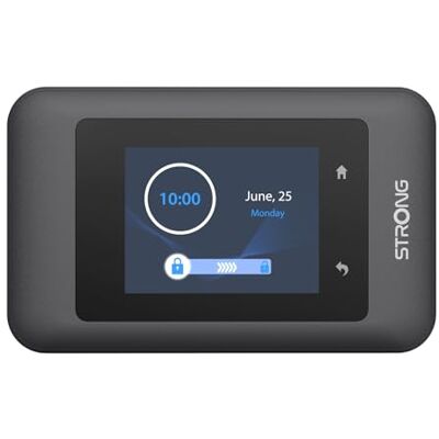 STRONG 4G+ AIRSPOT 520 Mobiler WLAN Router mit SIM Steckplatz, 4G+ LTE CAT6 300 Mbit/s DL, WLAN AC900Mbit/s, Tragbarer WiFi Hotspot, Farbdisplay, für bis 16 Geräte, 2500 mAh Akku, USB-C Anschluss STRONG 4G+ AIRSPOT 520 Mobiler WLAN Router mit SIM Steckplatz, 4G+ LTE CAT6 300 Mbit/s DL, WLAN AC900Mbit/s, Tragbarer WiFi Hotspot, Farbdisplay, für bis 16 Geräte, 2500 mAh Akku, USB-C Anschluss