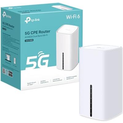 TP-Link Archer NX600 5G LTE WLAN Router, 5G Router SIM-Karte, AX3600 Dualband Wi-Fi 6, 1 × 2,5G-Port + 2 × 1G-Ports, Web- und APP-Verwaltung, Plug-and-Play TP-Link Archer NX600 5G LTE WLAN Router, 5G Router SIM-Karte, AX3600 Dualband Wi-Fi 6, 1 × 2,5G-Port + 2 × 1G-Ports, Web- und APP-Verwaltung, Plug-and-Play