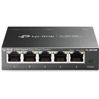 TP-Link TL-SG105E 5-Ports Gigabit Easy Smart Managed Netzwerk Switch(Plug-and-Play,Metallgehäuse, QoS, IGMP-Snooping,LAN Verteiler, zentrales Management, energieeffizient) TP-Link TL-SG105E 5-Ports Gigabit Easy Smart Managed Netzwerk Switch(Plug-and-Play,Metallgehäuse, QoS, IGMP-Snooping,LAN Verteiler, zentrales Management, energieeffizient)
