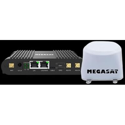 MegaSat Camper Connected 5G Ready, LTE/5G + WLAN Router-System, Dual-Band 2,4/5,8 GHz, MIMO-Technologie, für Wohnmobile und Campervans, mit Außenantenne MegaSat Camper Connected 5G Ready, LTE/5G + WLAN Router-System, Dual-Band 2,4/5,8 GHz, MIMO-Technologie, für Wohnmobile und Campervans, mit Außenantenne