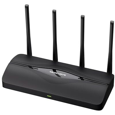 MERCUSYS MR27BE Wi-Fi 7 WLAN Router Dualband BE3600, 2 × 2,5G-Ports + 2 × Gigabit-Ports, EasyMesh, Plug und Play, MLO, Kindersicherung, WPA3, Gastnetzwerk MERCUSYS MR27BE Wi-Fi 7 WLAN Router Dualband BE3600, 2 × 2,5G-Ports + 2 × Gigabit-Ports, EasyMesh, Plug und Play, MLO, Kindersicherung, WPA3, Gastnetzwerk