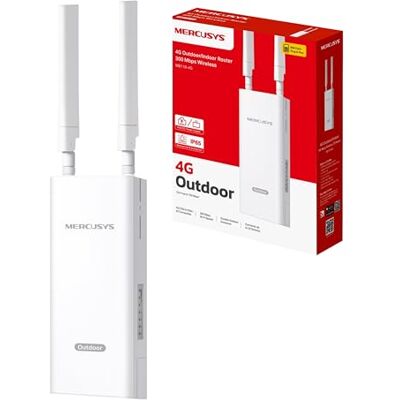 MERCUSYS MB118-4G LTE Router, WLAN Router Nano SIM Karte, 4G Cat 4 bis zu 150 Mbit/s, 2,4 GHz WLAN bis 300 Mbit/s, PoE/DC-Stromversorgung, IP65, Betriebstemperatur -30℃ bis +60℃ MERCUSYS MB118-4G LTE Router, WLAN Router Nano SIM Karte, 4G Cat 4 bis zu 150 Mbit/s, 2,4 GHz WLAN bis 300 Mbit/s, PoE/DC-Stromversorgung, IP65, Betriebstemperatur -30℃ bis +60℃