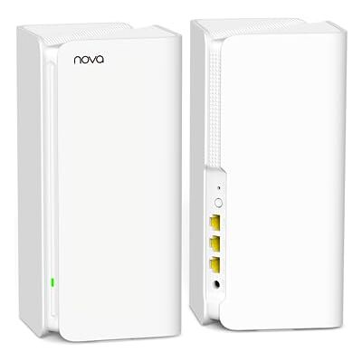 Tenda Nova MX15-Pro Mesh WLAN WiFi 6 System-AX5400 Dualband WLAN Mesh WiFi 6 System, empfohlen für Häuser mit 3-5 Schlafzimmern, 6*Gigabit Port–Ersetzt Router & Repeater–Kompatibel Mit Alexa, 2Pack Tenda Nova MX15-Pro Mesh WLAN WiFi 6 System-AX5400 Dualband WLAN Mesh WiFi 6 System, empfohlen für Häuser mit 3-5 Schlafzimmern, 6*Gigabit Port–Ersetzt Router & Repeater–Kompatibel Mit Alexa, 2Pack