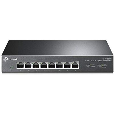 TP-Link TL-SG108-M2 8× 2.5-Gigabit Ports Ethernet LAN Switch(Plug-and-Play,Metallgehäuse, QoS, IGMP-Snooping, Ideal für 2.5G NAS, Server, Gaming-Computer, WiFi 6 AP, 4K-Video) schwarz TP-Link TL-SG108-M2 8× 2.5-Gigabit Ports Ethernet LAN Switch(Plug-and-Play,Metallgehäuse, QoS, IGMP-Snooping, Ideal für 2.5G NAS, Server, Gaming-Computer, WiFi 6 AP, 4K-Video) schwarz