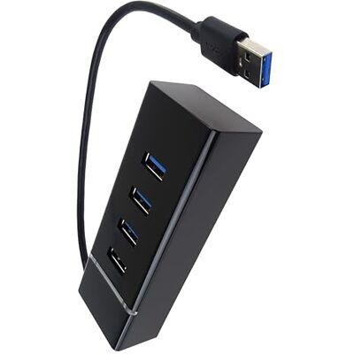 PremiumCord USB 3.0 SuperSpeed Hub 4-Port, Supergeschwindigkeit 5Gbps, Farbe schwarz, Kabellänge 20cm PremiumCord USB 3.0 SuperSpeed Hub 4-Port, Supergeschwindigkeit 5Gbps, Farbe schwarz, Kabellänge 20cm